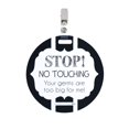 thumbnail image 2 of Three Little Tots Black & White No Touching Baby Car Seat & Stroller Tag, 2 of 11