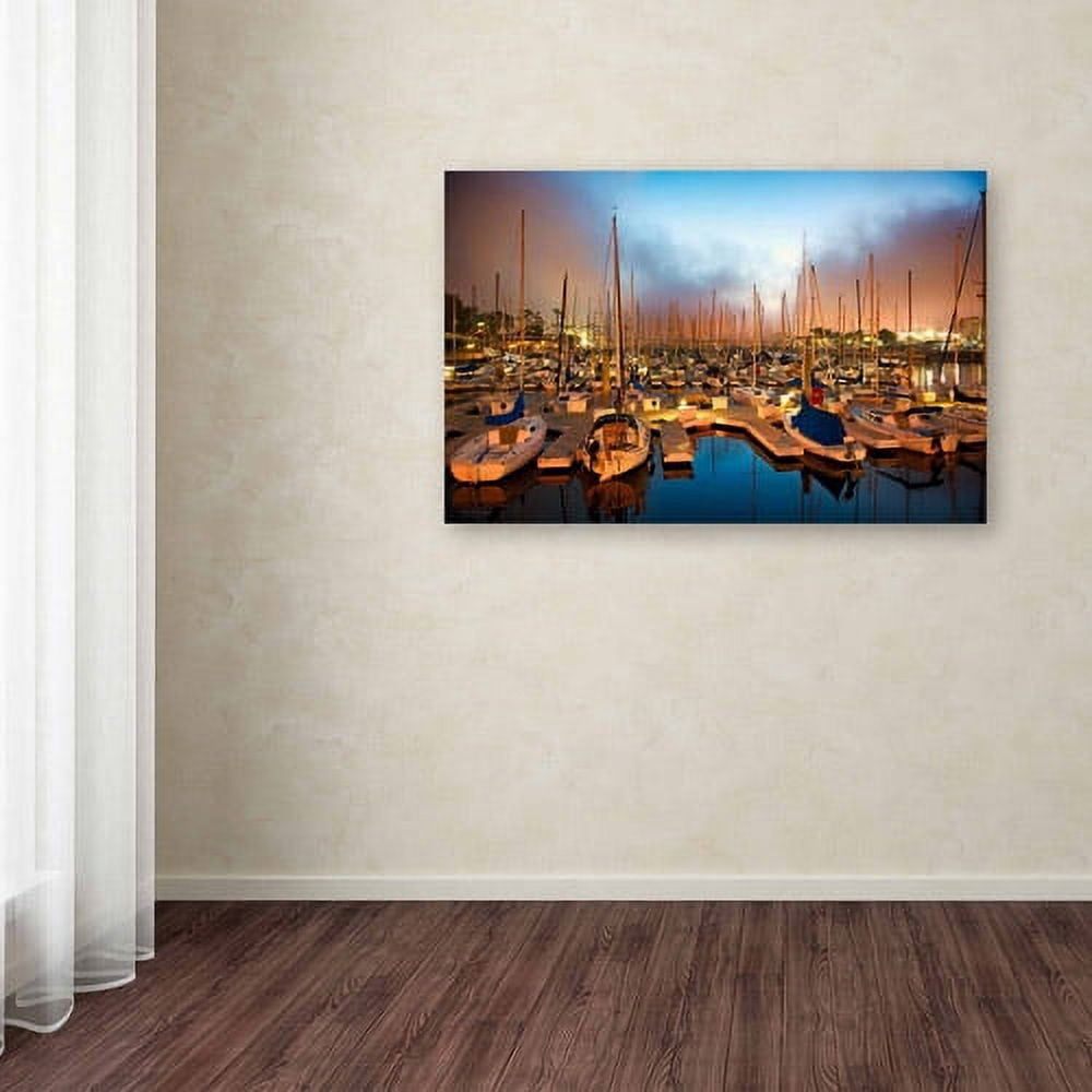 Trademark Fine Art "Marina Del Rey - Southern California" Canvas Art by David Ayash