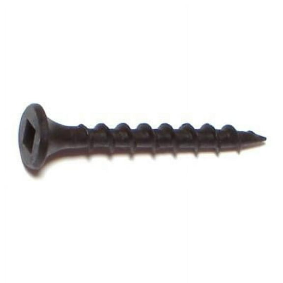 #6 x 1-1/4" Black Phosphate Steel Coarse Thread Square Drive Bugle Head Drywall Screws DWSCR-092