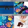 thumbnail image 4 of Dog Paw Print Double-Layered Insulated Lunch Bag with Dual Compartments | Large Capacity Reusable Lunch Bags for Men and Women | 7.1x11.4x16.1 Inches Handheld Meal Bag for Work and School, 4 of 6