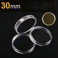 thumbnail image 1 of 30mm Coin Storage Box Round Boxed Coin Holder Plastic Capsules Organizer, 1 of 8