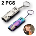 thumbnail image 1 of Extra Loud Aluminum Whistle Extra Loud Aluminum Whistle with Key Chain, Emergency Situations, 1 of 4