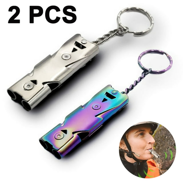 Extra Loud Aluminum Whistle Extra Loud Aluminum Whistle with Key Chain, Emergency Situations