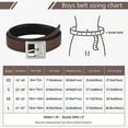 thumbnail image 4 of AWAYTR Kids Reversible Leather Belts- Brown and Black Leather Belt Two in One Formal Casual Belt, 4 of 11