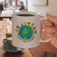 thumbnail image 4 of Save The Planet Illustration Conservation White Mug, 4 of 4