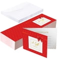 thumbnail image 1 of Juego de 36 tarjetas de regalo Spiareal, color rojo, 9 x 14 cm, con sobres, 1 of 7