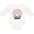 thumbnail image 3 of Inktastic Class of 2043 Girls Rainbow Girls Long Sleeve Baby Bodysuit, 3 of 5