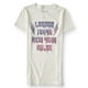 thumbnail image 1 of Camiseta gráfica Aeropostale Let's Rock para mujer blanca grande Camiseta gráfica, 1 of 2