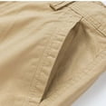 thumbnail image 6 of Swim Trunk Mens Swim Shorts Men's Plus Size Cargo Shorts Multi-Pockets Relaxed Summer Beach Shorts Pants Khaki M, 6 of 8
