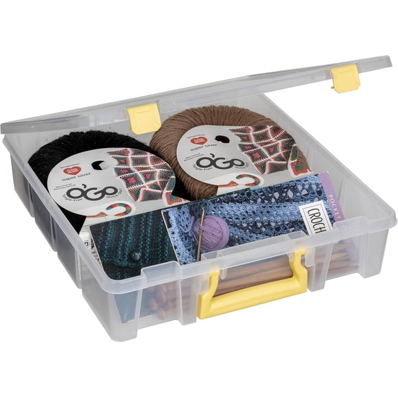 Super Satchel -Compartment Box- Plastic Art and Craft Supply Storage Container AB unit