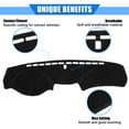 thumbnail image 3 of Unique Bargains Car Center Console Dashboard Cover Compatible for Honda Accord 2008-2013 Protective Polyester Black, 3 of 7
