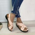 thumbnail image 4 of Sandals Women Clearance! AIEOTT Summer Womens Sandals Deals,Women's Orthopedic Sandals Heightening Shoes Hollowed Out Flat Heels Peep-toe Casual Shoes,Women's Sandals, 4 of 5