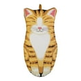 thumbnail image 1 of Decodeary Polyester Heat-Resistant Cooking Glove With Cute Non-Toxic And Soft And Comfortable For Cooking big orange cat, 1 of 6