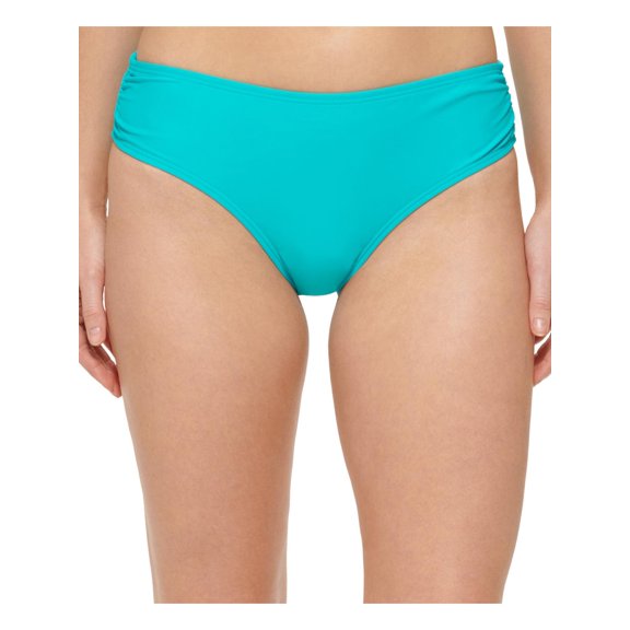 Calvin Klein Womens Solid Hipster Swim Bottom Separates Blue XS