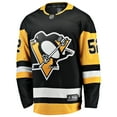 thumbnail image 2 of Men's Fanatics Philip Kemp Black Pittsburgh Penguins Home Breakaway Jersey, 2 of 3