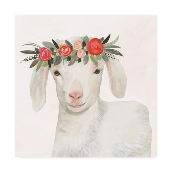 Trademark Fine Art 'Garden Goat IV' Canvas Art by Victoria Borges