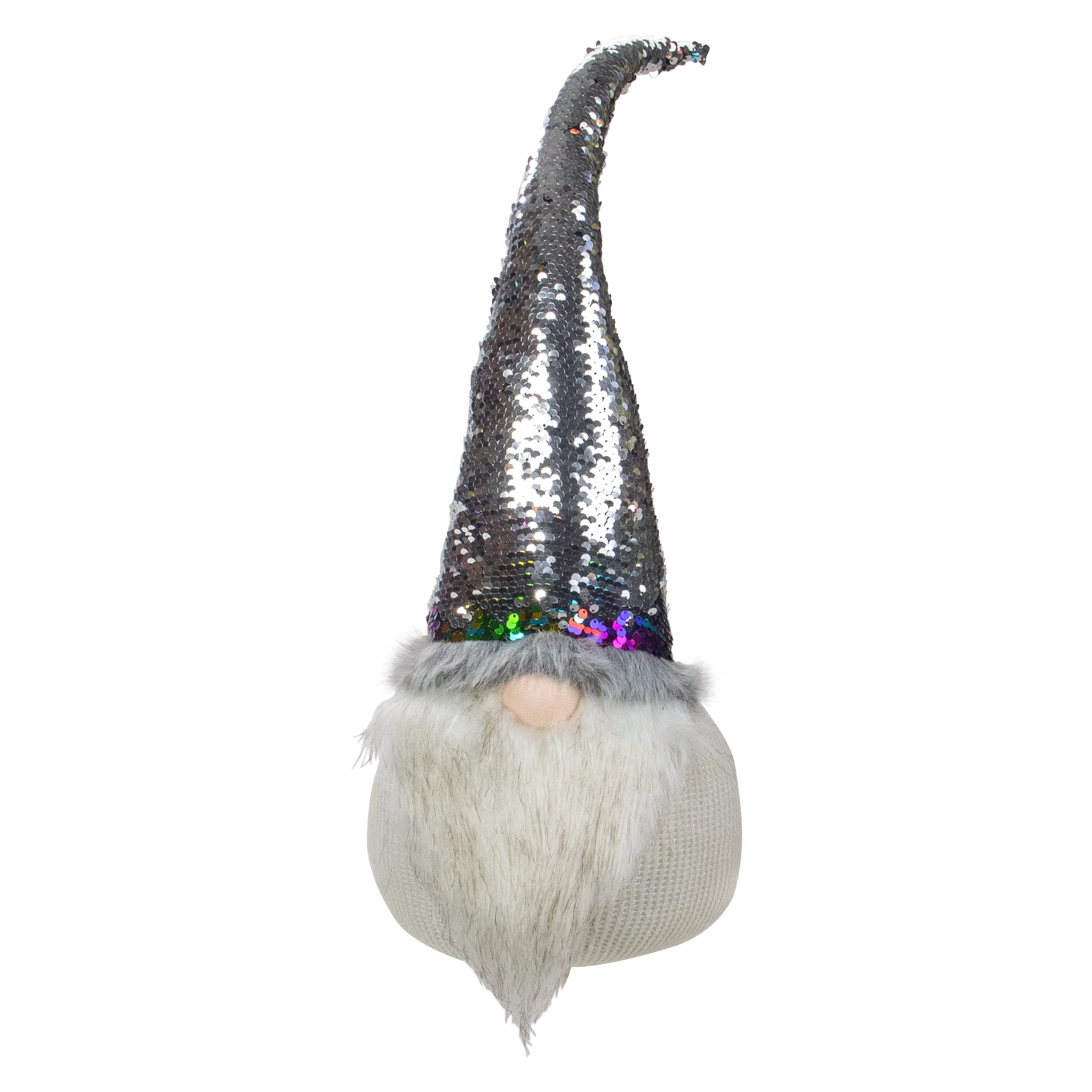 Northlight Gnome with Rainbow Flip Sequin Hat Christmas Decoration - 24"
