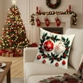 thumbnail image 2 of YIKA Santa Claus Christmas Tree Snowflake Elk pillow Christmas Pillow Covers 17.7x17.7 Inches Decorative Pillow Cases With Soft Fabric Hidden Zipper For Home Decor Cushion Throw Pillow A, 2 of 6