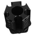 thumbnail image 1 of ETHZZLE Rotatable Coin Organizer with Pen Holder Large Capacity Plastic Stationery Container Black, 1 of 8