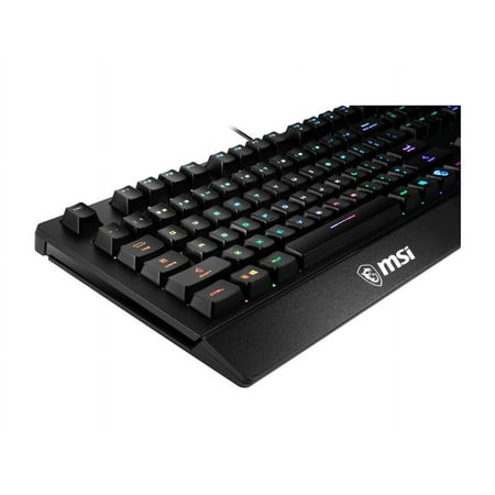 MSI - VIGOR GK20 Ergonomic Wired Gaming Membrane Keyboard - Black