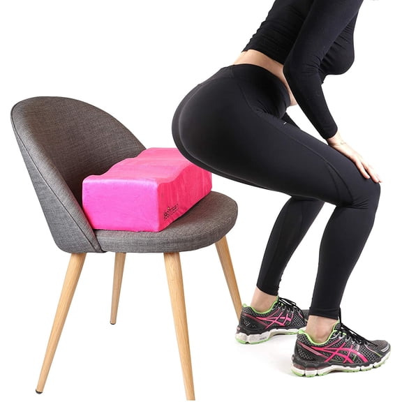 Brazilian Butt Lift Pillow ? Dr. Approved for Post Surgery Recovery Seat ? BBL Foam Pillow   Cover Bag Firm Support Cushion Butt Support Technology - Pink