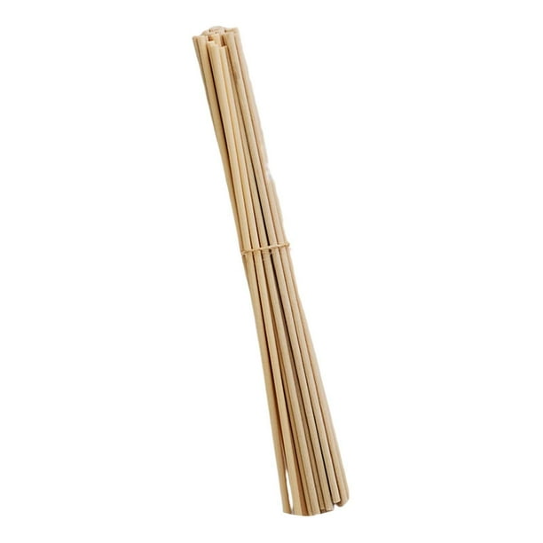 100 varillas de repuesto para aceites esenciales de 3 mm y 8 pulgadas, para oficina y spa. Color de la madera