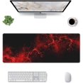 thumbnail image 2 of XL Red & Black Mouse Pad Large Gaming Desk Mat NonSlip 31.5x11.8 Inch Desk Pad Durable Computer Mouse Pad for Home Office Ideal for Gamers and Professionals, 2 of 6