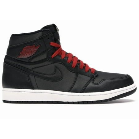 Jordan Men's 1 Retro High Black Satin Gym Red, from StockX