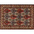 thumbnail image 1 of Ahgly Company Indoor Rectangle Traditional Dark Almond Brown Persian Area Rugs, 8' x 12', 1 of 6