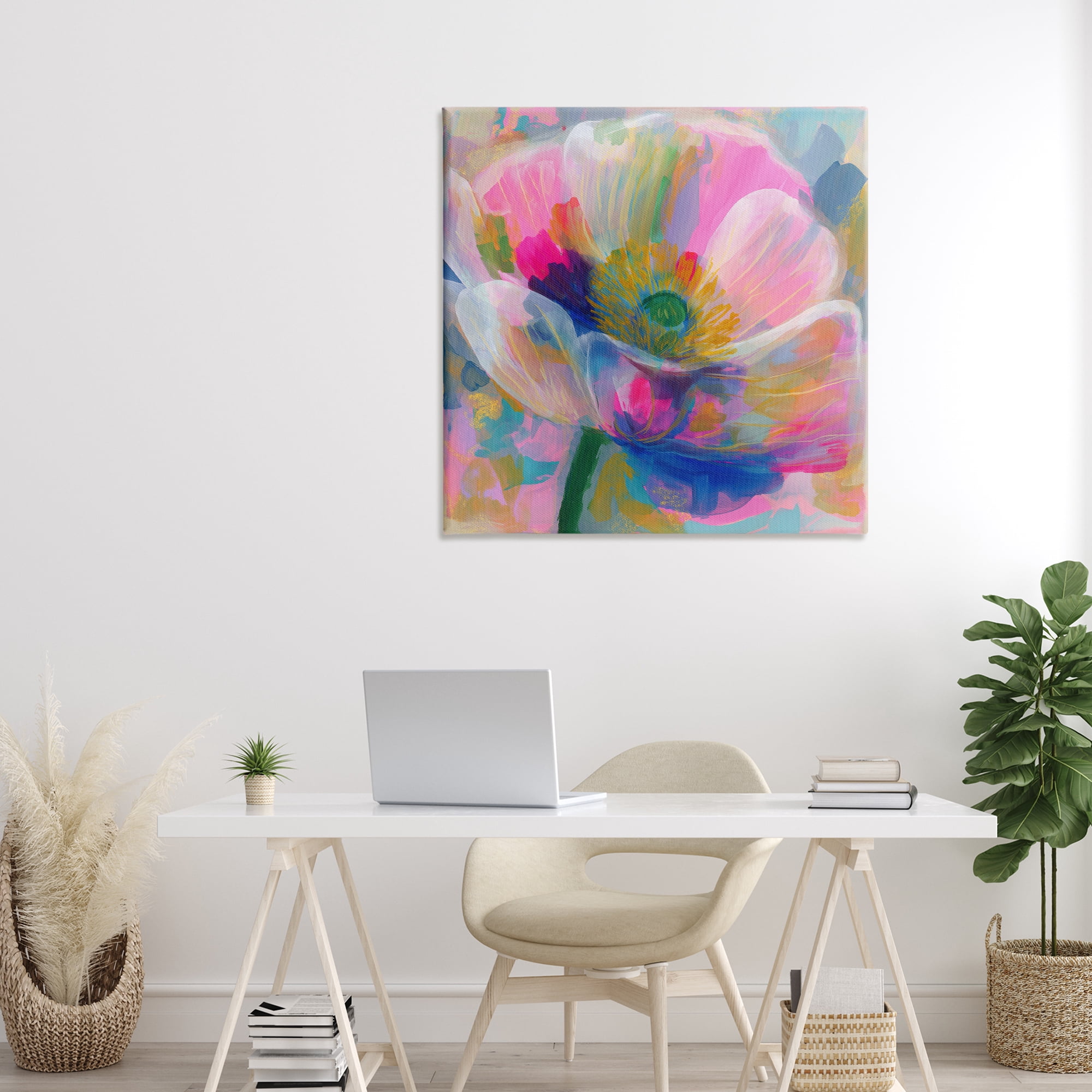 Stupell Industries Backlit Kaleidoscopic Poppy Canvas Wall Art, design by Chromatic Storm Studio