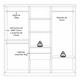 thumbnail image 5 of Ropero Closet Matrimonial Kappesberg 6 Puertas Blanco, 5 of 9