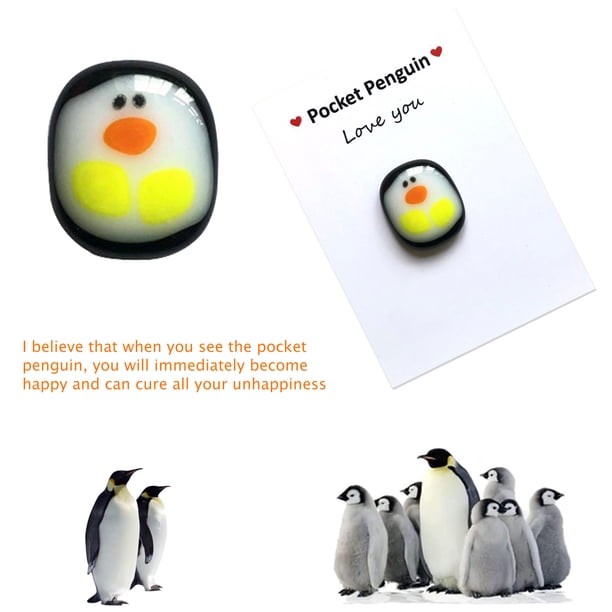 Abrazo De Bolsillo Little Pocket Hug - Tarjetas de felicitación Penguin Hug para quien lo necesite (C)