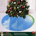 thumbnail image 6 of FMSHPON Easter Easter Bunny Eggs Xmas Christmas Tree Skirt Stand Mat for Holiday Party Decoration Indoor Outdoor 48 inches, 6 of 6