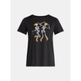 thumbnail image 4 of Halloween Women's Howdy Halloween Graphic Tee from Way to Celebrate, Sizes S-XXXL, 4 of 4