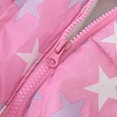 thumbnail image 5 of NAISIBABY Girls Puffer Jacket, Long Sleeve Thicken Warm Fashion Prints Kids Mid-Length Quilted Coat Pink 9-10T, 5 of 8