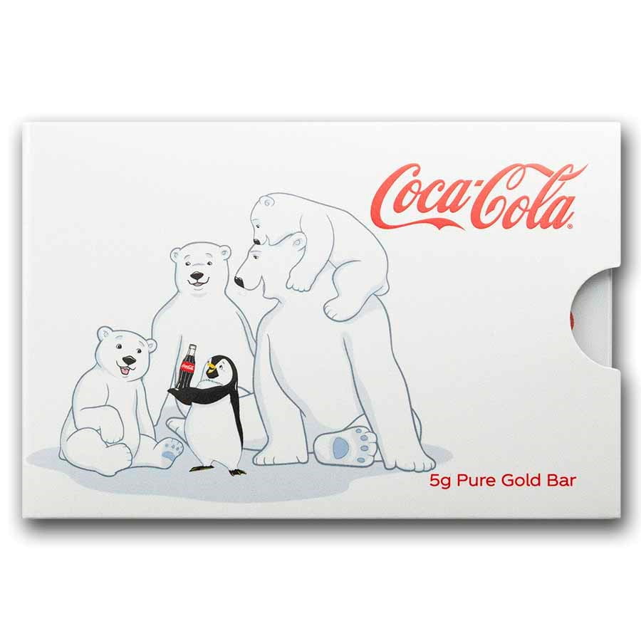 5 gram Gold Bar Polar Bear & Friends - Coca-Cola®