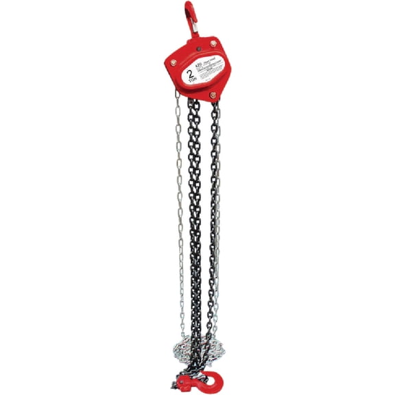 Maasdam 48520 Manual Chain Hoist 2 Ton, Black