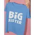 thumbnail image 4 of Tstars Girls' Big Sister T-Shirt - Cute Birthday Announcement Tee - Size M - California Blue, 4 of 6