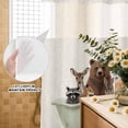 thumbnail image 3 of No Hook Shower Curtain, Funny Animals Shower Curtains for Bathroom with See Through Top Window, Woodland Bathtub Wildlife Watercolor Bear Waterproof & Washable Bath Curtain Long 72"x78", 3 of 9