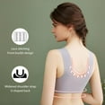 thumbnail image 6 of U-shape Back Thin Bralette,Women Thin Section Nursing Bra,Front Closure Bra,3/4 Cup Bra,Push up Bra,Floral Lace Bra,Padded Wire Free Bra,Vest Type Gather Underwear,5pcs, 6 of 9