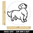 thumbnail image 2 of Golden Retriever Standing Dog Self-Inking Rubber Stamp Ink Stamper - Green Ink - Medium 1 Inch, 2 of 7