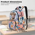 thumbnail image 7 of Xoenoiee Boho Mandala Highland Cattle Print Backpack for Girls Teens, Large Capacity School Bag Bookbag for Elementary Middle High Students, 17 Inch Lightweight Bookpack Knapsack for Kids, 7 of 7