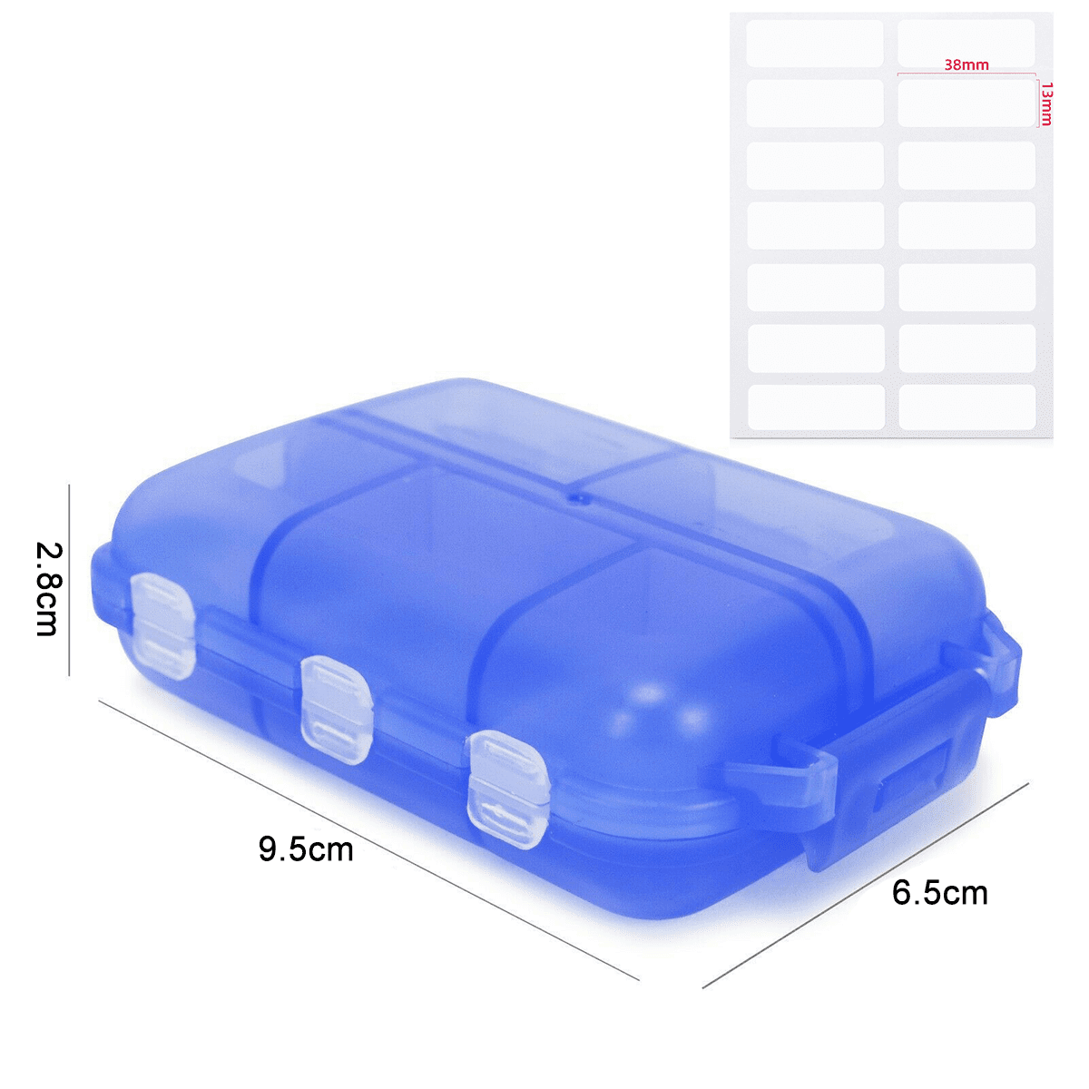 Pill Case Storage Box (Portable/WT/11x7.8x1.6cm)