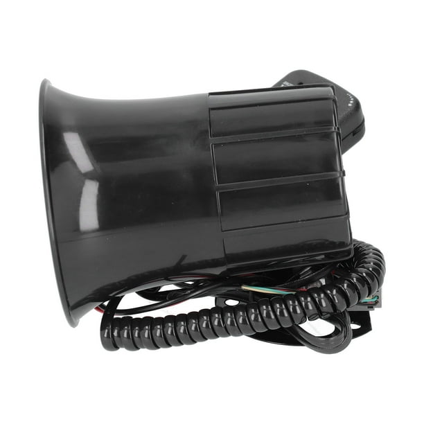 Bocina fuerte para coche de 50W, 120dB, 6 sonidos, sirena de alarma de advertencia de emergencia Universal para extinción de incendios de coche de 12V