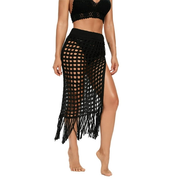 Sngxgn Skirts for Women Length Skirt Casual Long Skirt High Waisted Skirt Long Skirt(Black,M)