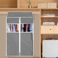 thumbnail image 5 of Home Textile Storage,Hanging Clothes Bag Garment Bag Organizer Storage With Pvc Garment Rack Cover Clothes Cover For Suit Coats Jackets Dress Closet Storage, 5 of 5