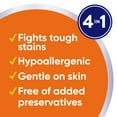thumbnail image 3 of all Laundry Detergent Pacs, Mighty Pacs with OXI Stain Removers and Whiteners, Free Clear, Unscented and Dye Free, 56 Count, 3 of 8