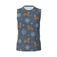 thumbnail image 6 of Picia Squirrel And Snowflakes mens Cotton Tank Undershirts , Moisture-wicking Ribbed Tanks, Lightweight Cotton Tank Undershirts-Medium, 6 of 8