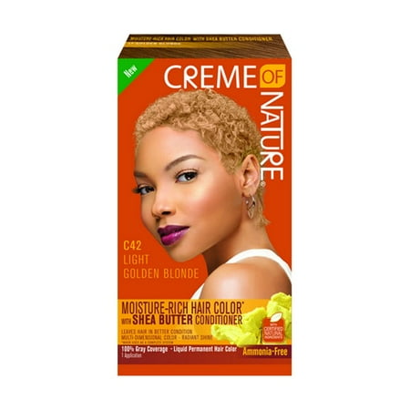 Golden Blonde Kit - Creme Of Nature Liquid Hair Color Kit Lt Golden Blonde