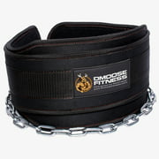 DMoose Fitness Dip Weight Lifting Belts with Chain for Weightlifting, Pullups, Powerlifting and Bodybuilding